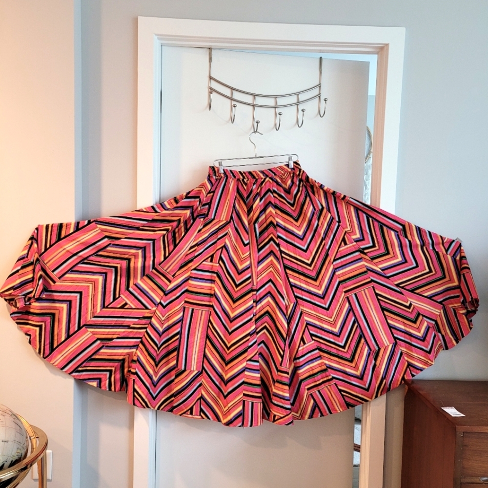 Full Colorful Maxi Skirt (1x)